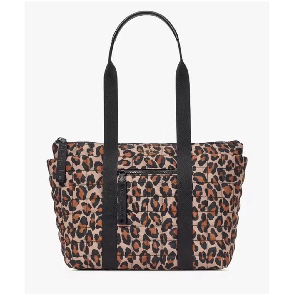 Kate Spade Camden‎ Spotted Leopard XL Tote Bag Brown NWT